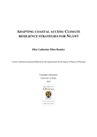 Adapting Coastal Access: Climate Resilience Strategies for Ngāwī