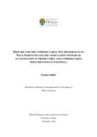 Prepare for the unpredictable: Sex differences in neck strength and the association with head acceleration in predictable and unpredictable perturbations in football