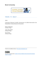 Learning to Resolve Conflict: Introduction of a Brief Intervention Into Established Interprofessional Education