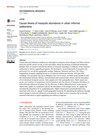 Causal drivers of mosquito abundance in urban informal settlements