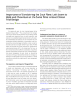 The importance of considering the gout flare: let's learn to walk and chew gum at the same time in gout clinical trial design