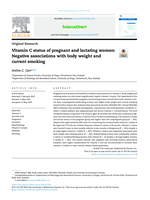 Vitamin C status of pregnant and lactating women: negative associations with body weight and current smoking