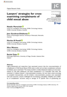 Lawyers’ strategies for cross-examining complainants of child sexual abuse