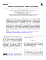 Nonlinear Interactions in Spherically Polarized Alfvénic Turbulence