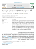 New opportunity of using pulsed electric field (PEF) technology to produce texture-modified chickpea flour-based gels for people with dysphagia