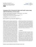 Estimation of the 3-D geoelectric field at the Earth's surface using spherical elementary current systems