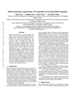 Efficient Quantum Approximate 𝘬NN Algorithm via Granular-Ball Computing