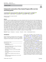 Endoparasite communities of New Zealand Penguins differ over time and among species