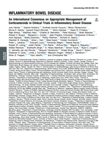 An International Consensus on Appropriate Management of Corticosteroids in Clinical Trials in Inflammatory Bowel Disease