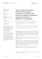 Outer membrane vesicles derived from probiotic Escherichia coli Nissle 1917 promote metabolic remodeling and M1 polarization of RAW264.7 macrophages