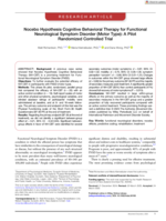 Nocebo Hypothesis Cognitive Behavioral Therapy for Functional Neurological Symptom Disorder (Motor Type): A Pilot Randomized Controlled Trial