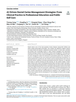 AI-Driven Dental Caries Management Strategies:From Clinical Practice to Professional Education and Public Self Care