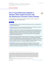 Pro-C-type Natriuretic Peptide in Women with Angina Pectoris and no Obstructive Coronary Artery Disease
