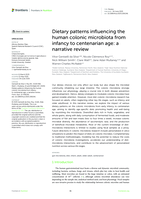Dietary patterns influencing the human colonic microbiota from infancy to centenarian age: a narrative review