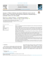 Accuracy of lithium disilicate and polymer-infiltrated ceramic-network (PICN) ceramic restorations fabricated from subtractive manufacturing: A systematic review of in vitro studies
