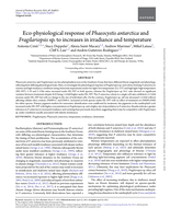 Eco-physiological response of Phaeocystis antarctica and Fragilariopsis sp. to increases in irradiance and temperature