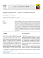 Spontaneous haemoperitoneum in pregnancy complicated by a pulmonary embolus: a case report