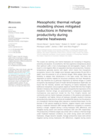 Mesophotic thermal refuge modelling shows mitigated reductions in fisheries productivity during marine heatwaves