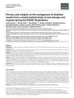Primary care insights on the management of diabetes: results from a mixed method study of care changes and impacts during the COVID-19 pandemic