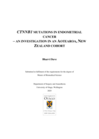 CTNNB1 Mutations in Endometrial Cancer - An Investigation in an Aotearoa, New Zealand Cohort