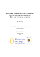 A holistic approach to inflammatory bowel disease management: diet and physical activity