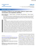 Inundation of different river bank heights influences organic matter concentrations and zooplankton abundance