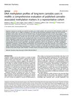DNA methylation profiles of long-term cannabis users in midlife: a comprehensive evaluation of published cannabis-associated methylation markers in a representative cohort