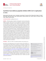 Synthetic host defense peptide inhibits SARS-CoV-2 replication in vitro