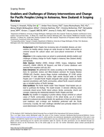 Enablers and Challenges of Dietary Interventions and Change for Pacific Peoples Living in Aotearoa, New Zealand: A Scoping Review