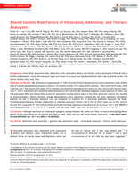 Shared Genetic Risk Factors of Intracranial, Abdominal, and Thoracic Aneurysms