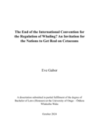 The End of the International Convention for the Regulation of Whaling? An Invitation for the Nations to Get Real on Cetaceans