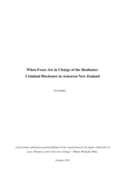 When Foxes are in Charge of the Henhouse: Criminal Disclosure in Aotearoa New Zealand