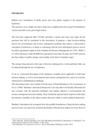 No Shane, no gain? The legitimacy of decision-making power in New Zealand resource management law