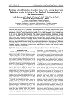 Testing a Suicidal Ideation-To-Action Framework Among Queer and Takatāpui People in Aotearoa New Zealand: An Examination of the Three-Step Theory