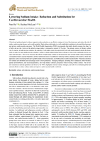 Lowering Sodium Intake: Reduction and Substitution for Cardiovascular Health