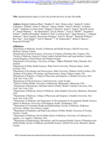 Quantifying the impact of early-life growth adversity on later-life health