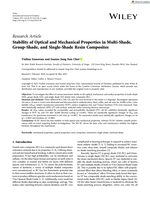 Stability of Optical and Mechanical Properties in Multi-Shade, Group-Shade, and Single-Shade Resin Composites