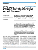 DunedinPACNI estimates the longitudinal Pace of Aging from a single brain image to track health and disease