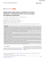 Digital Removable Denture Workflows in Dental Education: A Systematic Review and Curriculum Development Exploration