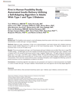 First in Human Feasibility Study: Automated Insulin Delivery Utilizing a Self-Adapting Algorithm in Adults With Type 1 and Type 2 Diabetes