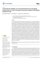 Assessing the Validity of a Green Infrastructure Conceptual Framework for Urban Transport Planning: Insights for Building Resilient Cities