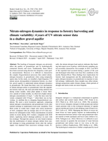 Nitrate-nitrogen dynamics in response to forestry harvesting and climate variability: 4 years of UV nitrate sensor data in a shallow gravel aquifer