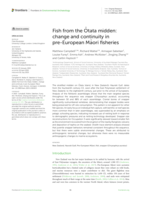 Fish from the Ōtata midden: change and continuity in pre-European Māori fisheries