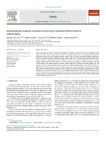 Estimating the seasonal variation in electricity demand of future electric vehicle fleets
