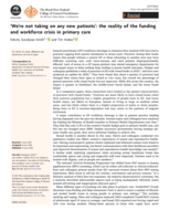 'We're not taking on any new patients': the reality of the funding and workforce crisis in primary care