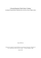 A potential regulatory wolf in sheep's clothing: Assessing the financial market authorities power to exercise a person's right to action
