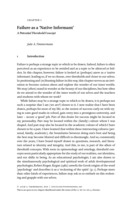Failure as a 'Native Informant': A Potential Threshold Concept