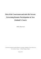 Out of the courtroom and onto the screen: governing remote participation in  New Zealand's courts