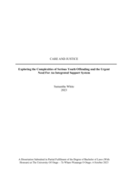 Care and justice: Exploring the complexities of serious youth offending and the urgent need for an integration support system