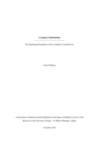 Creeping criminalisation: The expanding boundaries of New Zealand's criminal law